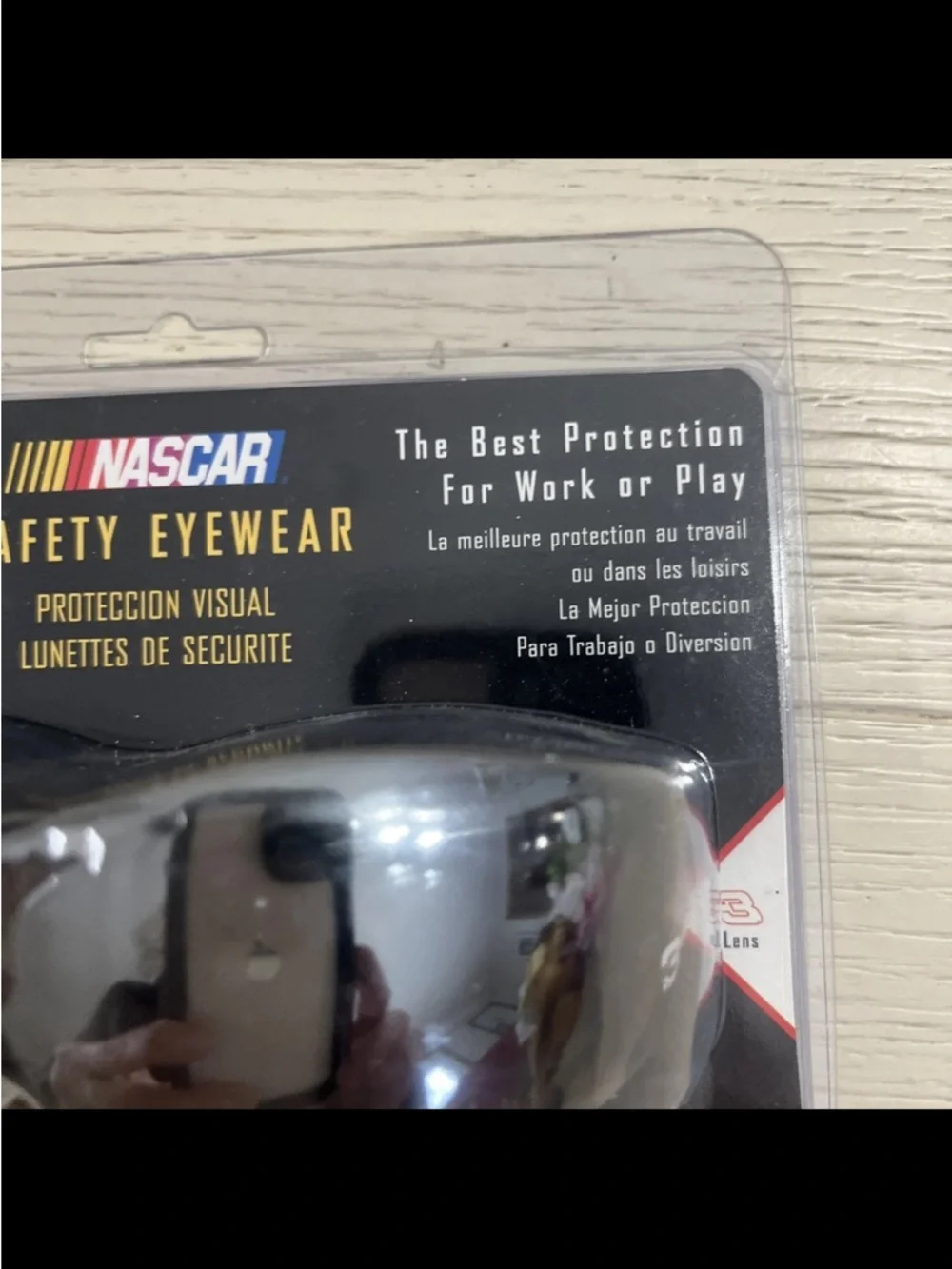 Vintage Dale Earnhardt #3 Safety Glasses Scratch Coating Mirrored Made in Taiwan